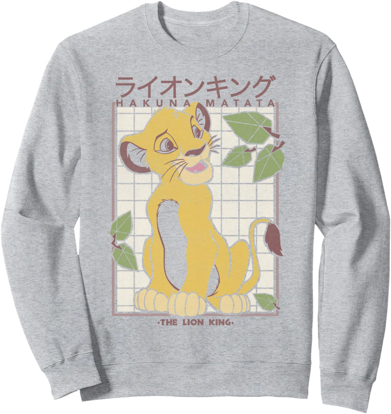 Disney The Lion King Simba Hakuna Matata Grid Sweatshirt