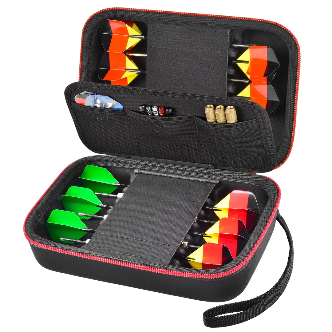 Dart Tasche Halter Aufbewahrungsorganizer für Stahlspitze und Weiche Spitze Darts, 12 pcs Dart Trage