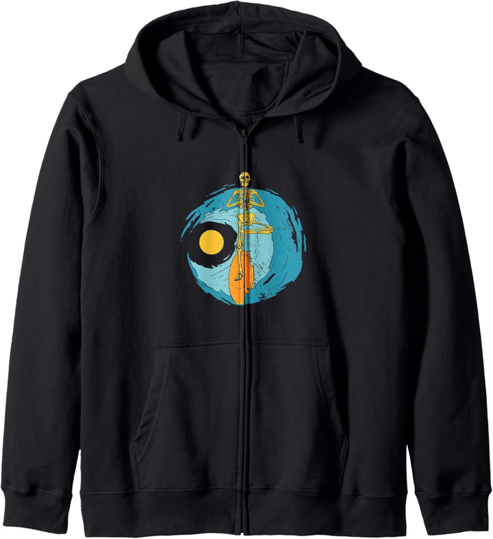 Surfer Skelett Kapuzenjacke