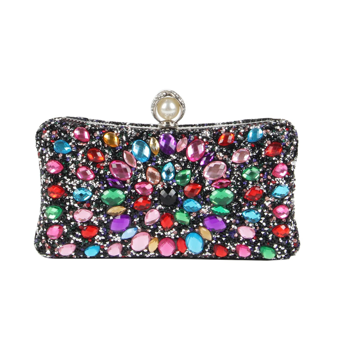 Freiesoldaten Damen Strass Abendtasche Mehrfarbig Blendend Kristall Unterarmtasche Party Braut Hochz