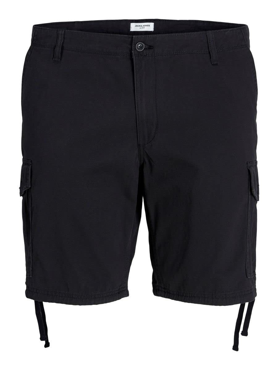 JACK & JONES Herren Cargoshorts Jpstmarley Jjcargo Shorts Ana Sn M Schwarz, M Schwarz
