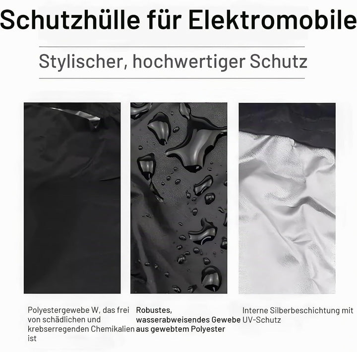 Elektromobil Abdeckhauben Wasserdichte Abdeckung für Mobilitätsroller 210D Oxford Roller Abdeckhaube