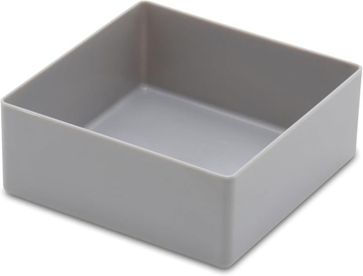 Schubladenbox und Einsatzkasten E 40/2, grau, 99x99x40 mm (LxBxH), 1 Packung = 25 Stück