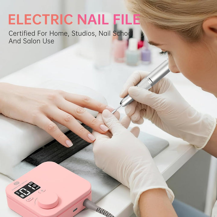 Elektrische Nagelfeile 35000RPM Super Leise Wiederaufladbare Nagelbohrer | CHRISTINE SHELLY Tragbare