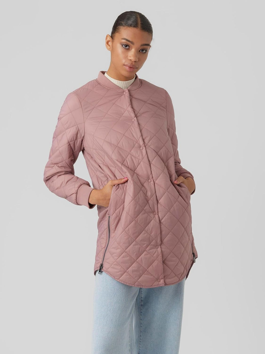 Vero Moda Female Steppjacke VMHAYLE Mantel XS Nostalgia Rose, XS Nostalgia Rose