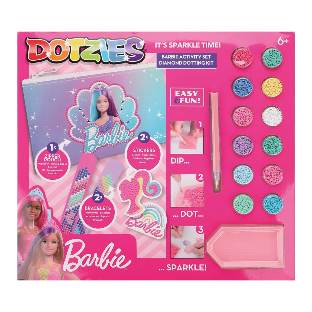 DIAMOND DOTZ DOTZIES 2592869 Original 5D Diamond Painting Set, Barbie, DIY Kreativ-Mal-Kit für Diama