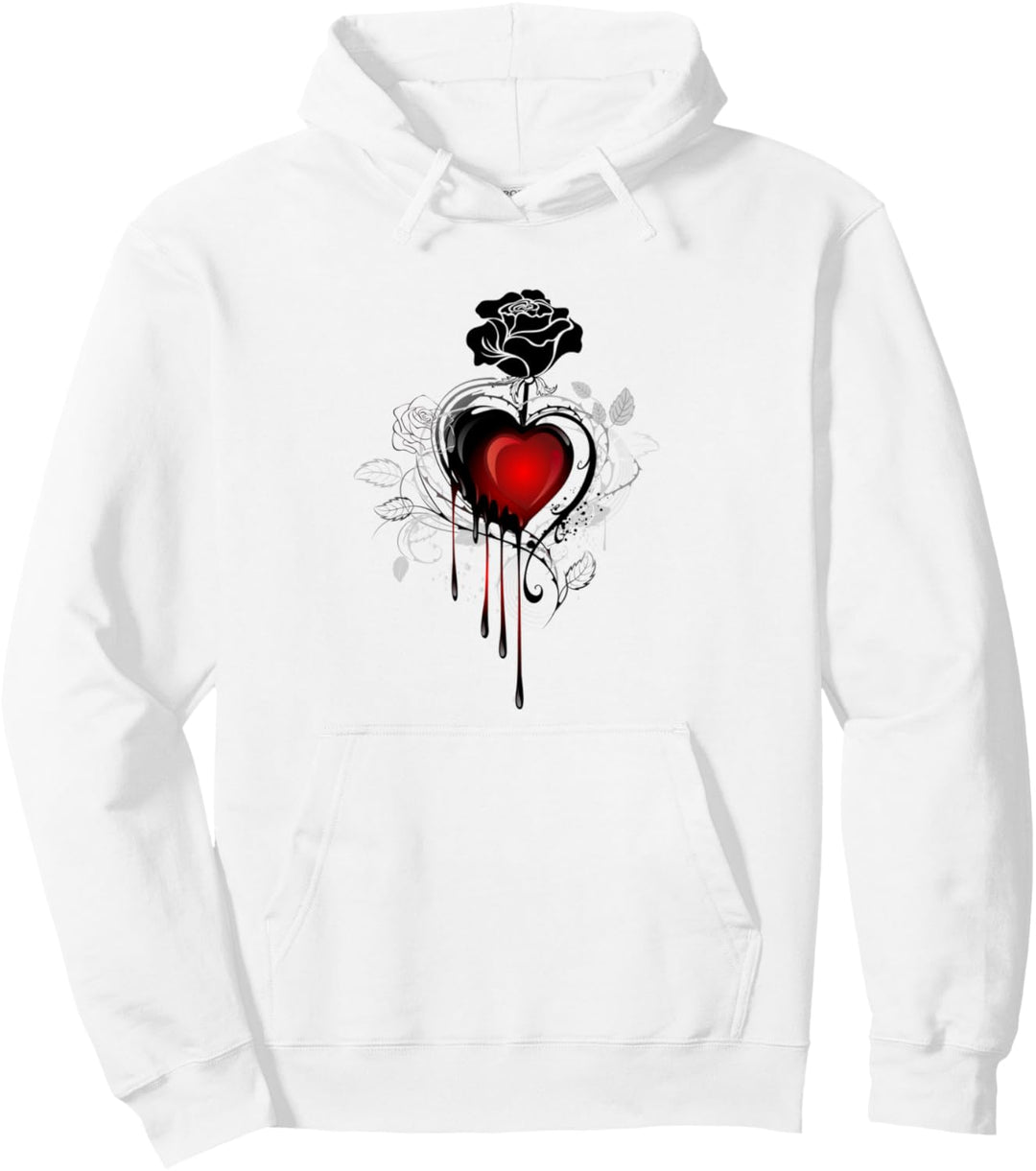 Gothic Wicca Goth Okkult Skullmystic Auge Skarabäus Blumen Pullover Hoodie