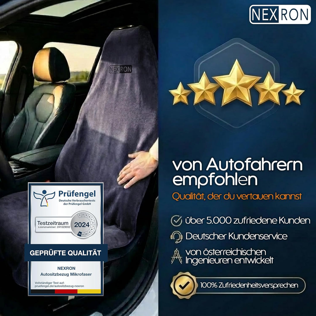 NEXRON® Sitzbezug Auto Vordersitze – besonders bequemer Autositzschoner mit atmungsaktivem Premium S
