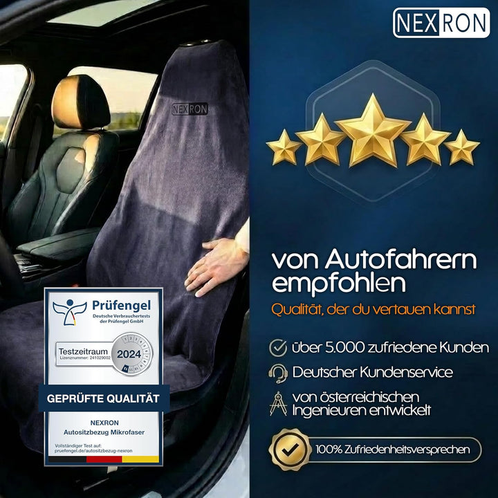 NEXRON® Sitzbezug Auto Vordersitze – besonders bequemer Autositzschoner mit atmungsaktivem Premium S