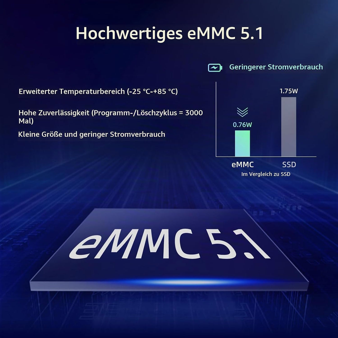 MeLE PCG02 Pro Lüfterloser Mini PC Stick Alder Lake N100(bis zu 3.4GHz) Windows 11 Pro Micro PC 8GB
