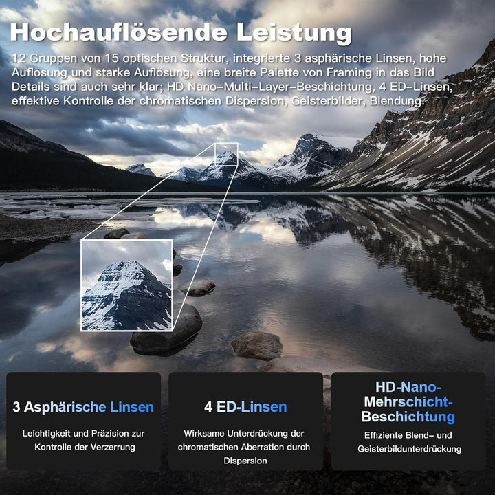 Viltrox 16mm f1.8 Objektiv FE Weitwinkel grosse Blende objektive mit LCD-Bildschirm kompatibel mit s