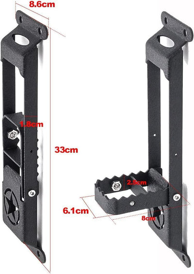 Dachgepäckträger Step Jeep Wrangler Universal Car Upper Roof Doorstep Step Leiter Zubehör Schwarz Pa