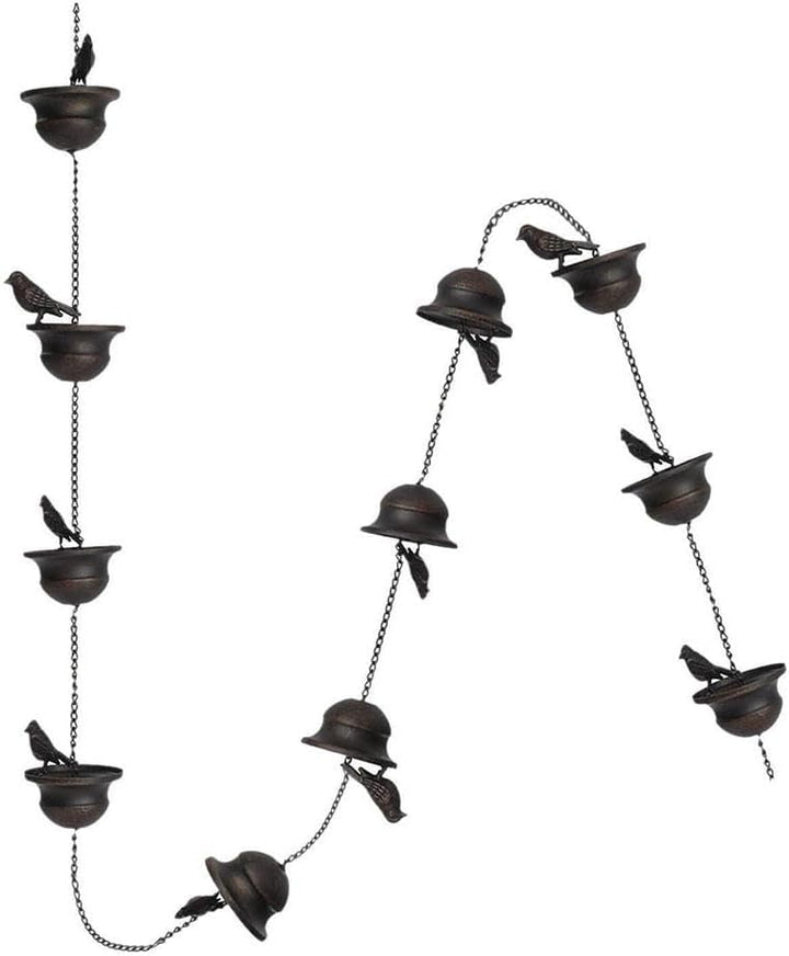 2,4/M Regenkette Japanischer Stil Korridor mit Drainagekette Villa Bird Cup Regen Fallrohr W4N0 Deko