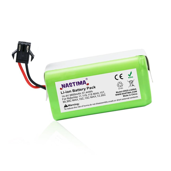 NASTIMA 14.4V 2600mAh Ersatz Akku für Ecovacs Deebot N79S N79 DN622 Li-Ion Akku Kompatibel mit Tesvo