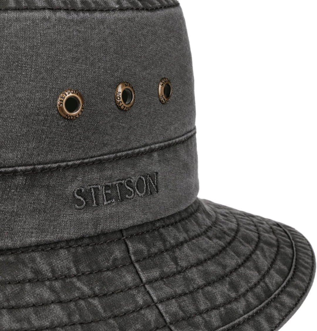 Stetson Reston Freizeithut Damen Herren Schlapphut Bio-Baumwolle Packable Baumwollhut 40-facher UV-S