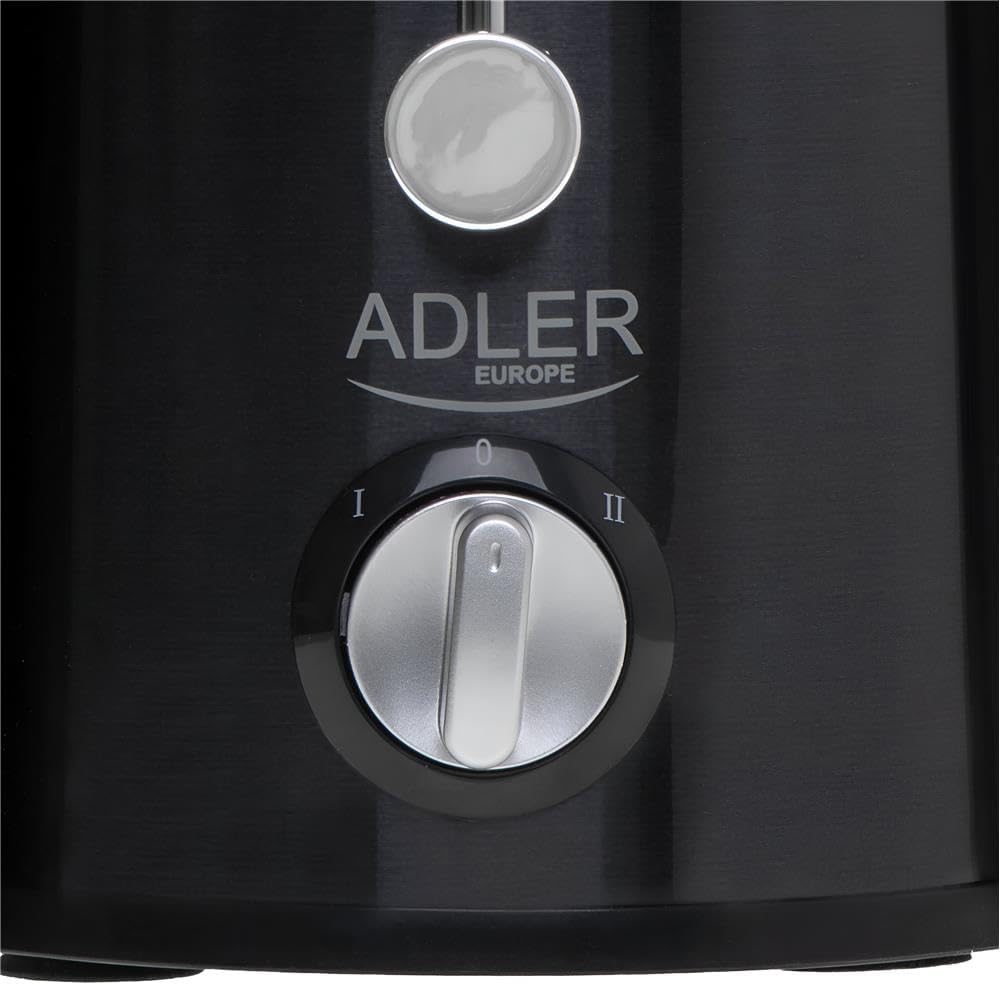 Adler AD 4132 Entsafter, 800 W, Titanklingen, Safttank 0,45L Fruchtfleischsammler 1,5L Anti Tropf Sy