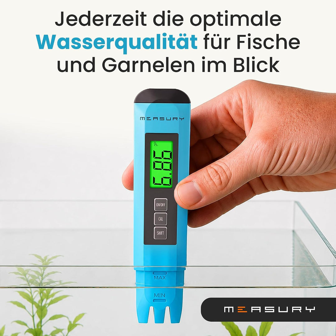 Measury PH Wert Messgerät Pool, PH Messgerät Pool Digital, PH Meter Wein, Wasser und Urin, 0.00-14.0