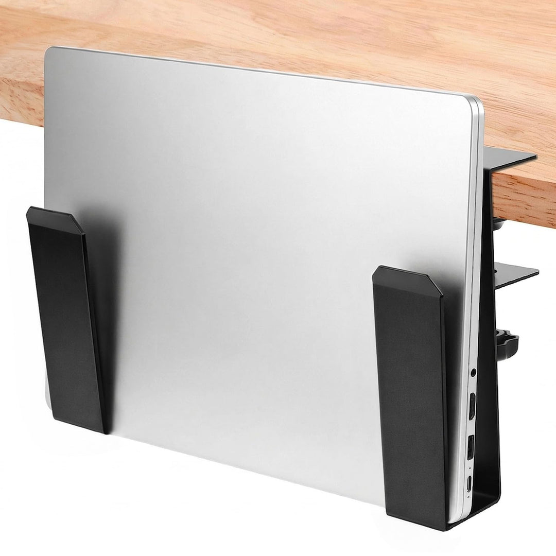 QWORK® Verstellbare Laptop Halterung, Aufhängbarer Organizer mit C-Klemme, für Schreibtisch- und Lap