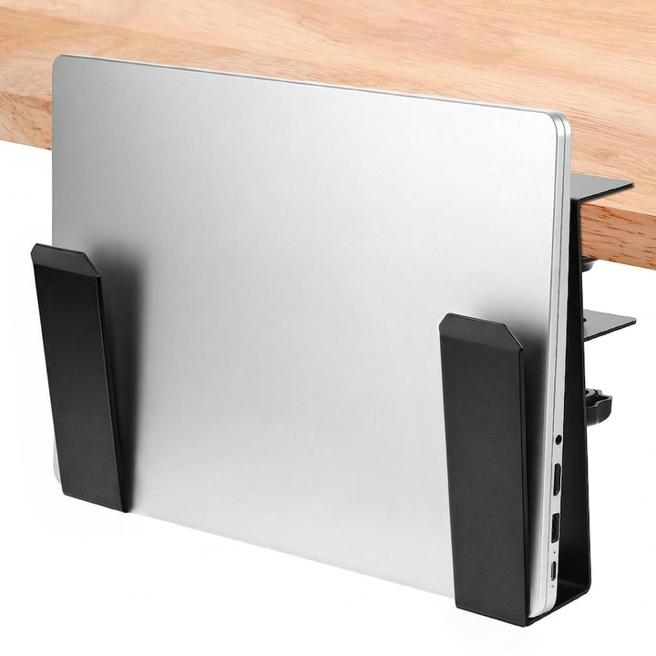 QWORK® Verstellbare Laptop Halterung, Aufhängbarer Organizer mit C-Klemme, für Schreibtisch- und Lap