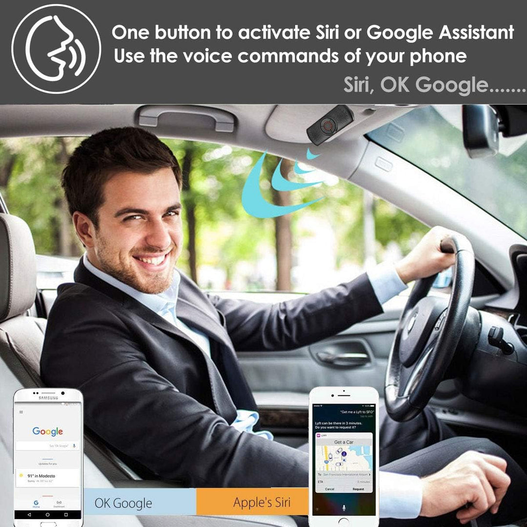 Car Handsfree Bluetooth Kit 2 Telefone gleichzeitig verbunden, Lange Lebensdauer der Batterie Car Vi