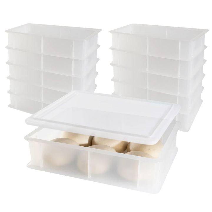 CookandSupply Gärbox für Pizza und Brot BPA-free - Lebensmittelechte Teigbehälter - Made in Italy -