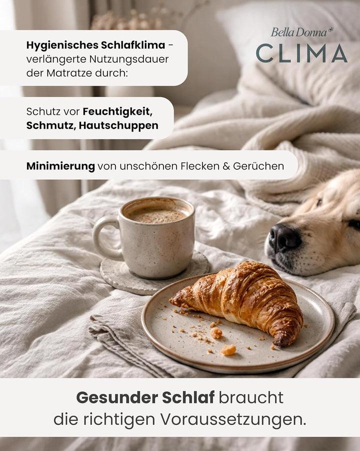 Matratzenschoner Bella Donna Clima Alto 180x200-200x220cm weiss, 180x200-200x220cm