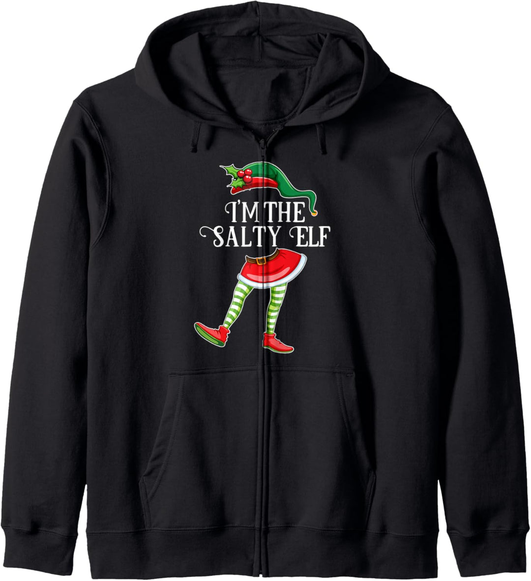 I'm the Salty Elf Christmas Matching Family Group Geschenk Kapuzenjacke