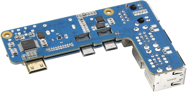 Waveshare Pi Zero auf Raspberry Pi 3 Model B/B+ Adapter, Onboard 4-CH USB Port, 100M Ethernet Port u
