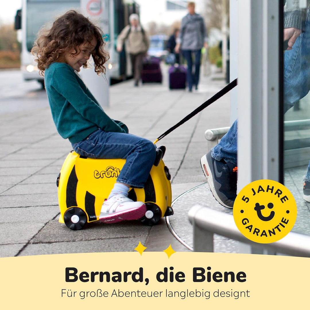 Trunki Handgepäck und Kinderkoffer zum Draufsitzen | Kinder Risen Geschenk für Mädchen und Jungen |