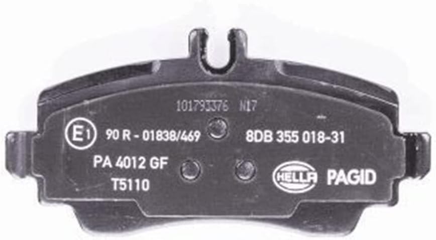 HELLA PAGID 8DB 355 018-311 Bremsbelagsatz - T5110 - Dicke/Stärke: 16.5mm - Bremssystem: Lucas - für
