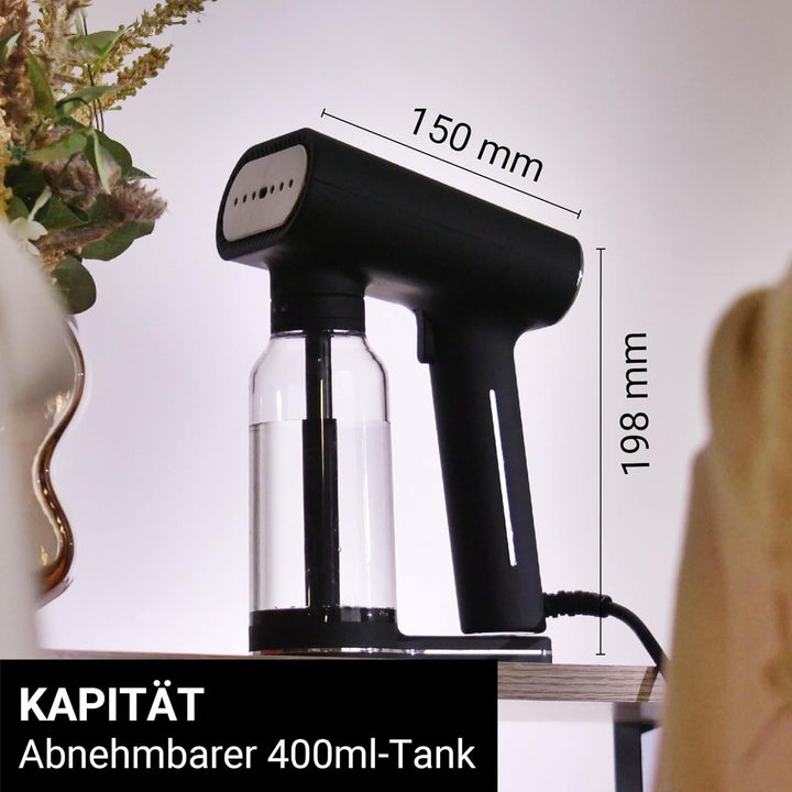SteamOne - Steamer & Dampfglätter EUXL400B mit 2000W, 30g/min - Dampfbügler mit 27min Autonomie, 400