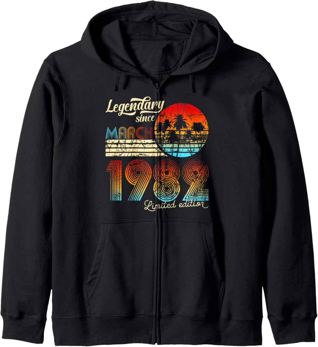 Geburtstag Legendary Since März 1982 Geschenk Kapuzenjacke