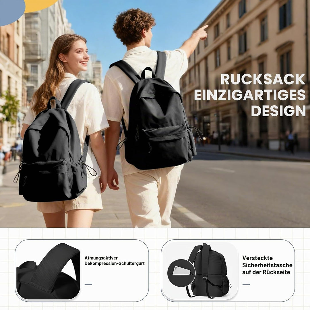 WEPLAN Schulrucksack Mädchen Jungen Rucksack Schule Teenager,Wasserdicht Rucksack School Bag,Schulra