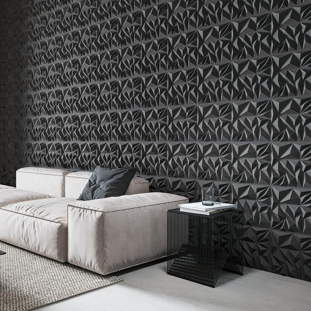 Art3d 3D-Wandpaneele für Innendekoration, moderne Diamant-strukturierte Akzentpaneele für Gaming, Wo