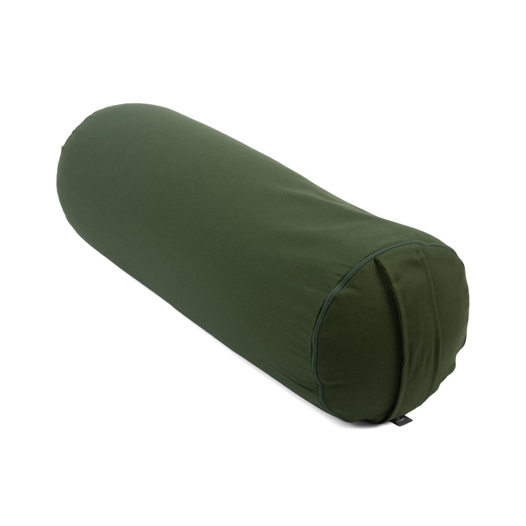 Bodhi Yoga Bolster | ECO Serie | Yogarolle mit Kapok-Füllung | Waschbarer Bezug aus 100% Bio-Baumwol