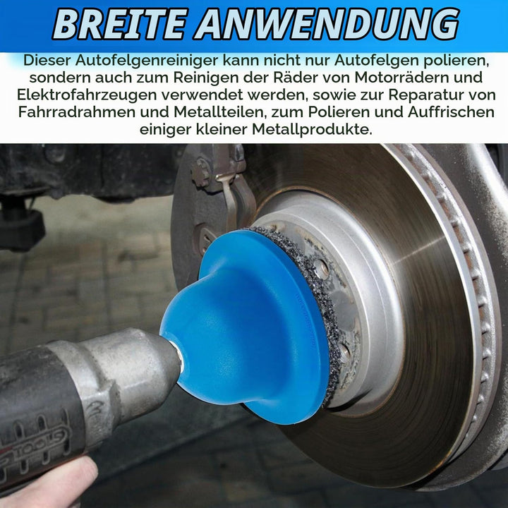Silizium Karbid Radnabenschleifer mit Akkuschrauber-Adapter inkl, Innen-Ø 90mm Aussen-Ø 150mm Kugelk
