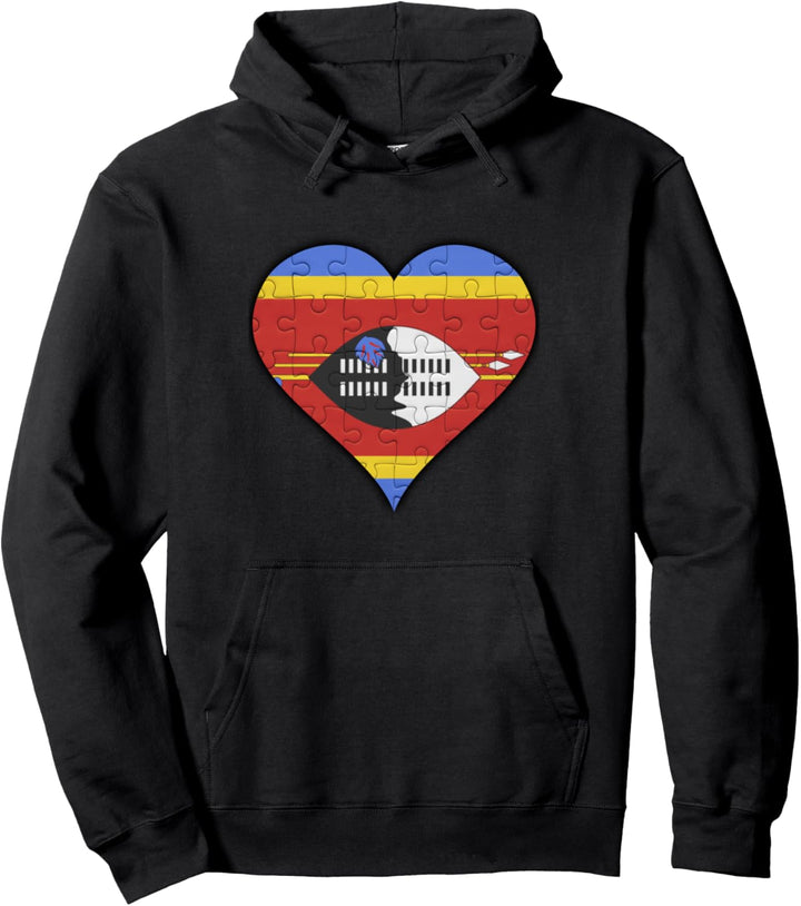 Swasiland Swasiländer Flagge Herz Pullover Hoodie