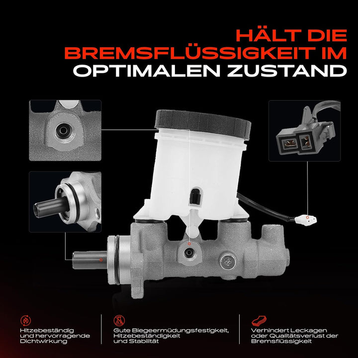 Frankberg Hauptbremszylinder Kompatibel mit Rio Schrägheck DC 1.3L-1.5L Benzin 2000-2005 Replace# 0K