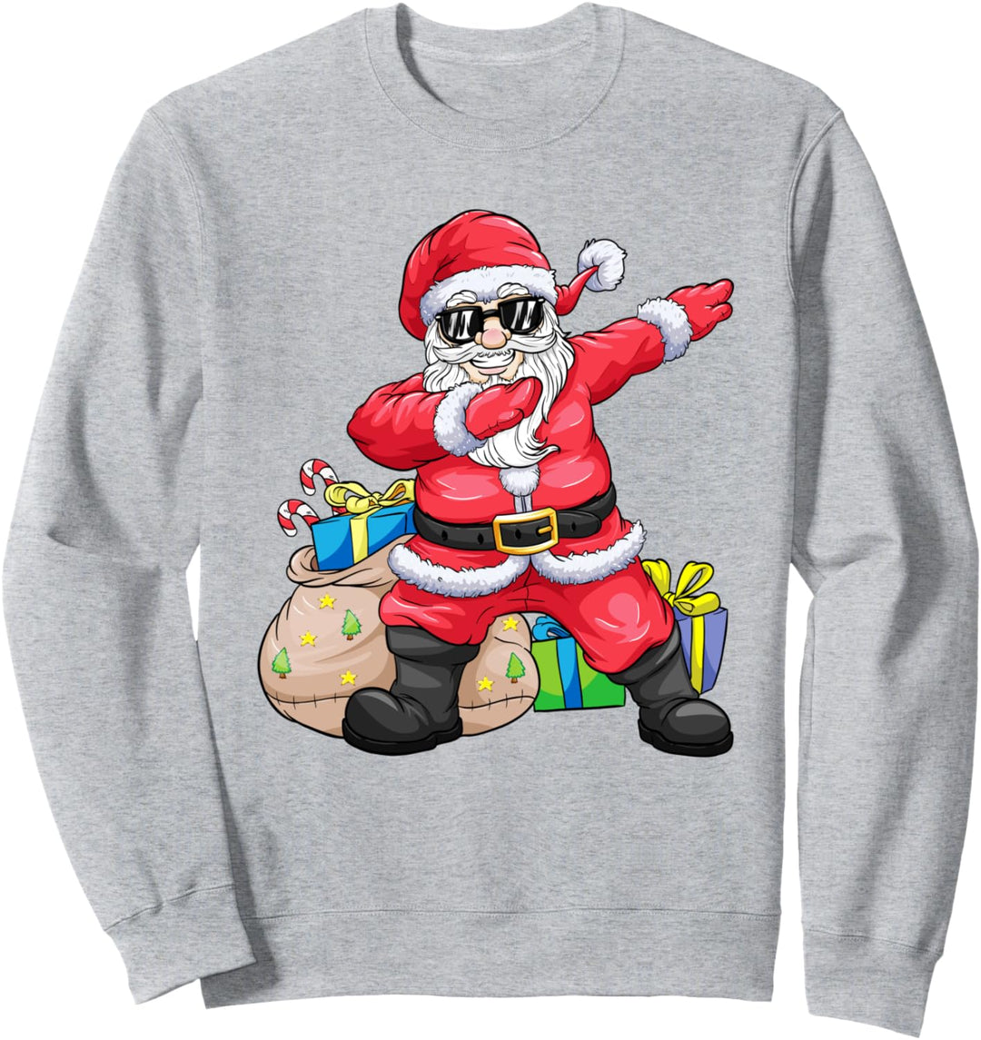 Cooler dabbender Weihnachten Nikolaus Weihnachtsmann Sweatshirt
