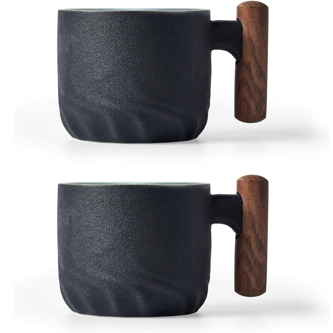 ERBO 2er Set Espressotassen 70 ml, Premium Espresso Tassen mit Henkel, Mini Teetasse Kaffeetasse aus