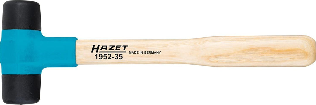 HAZET Kunststoff- Hammer 1952-35 I Hammer-Kopf- 35 mm I Mit auswechselbaren Desmopan-Köpfen und robu