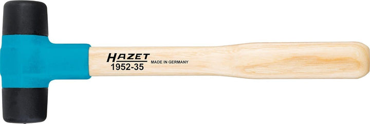 HAZET Kunststoff- Hammer 1952-35 I Hammer-Kopf- 35 mm I Mit auswechselbaren Desmopan-Köpfen und robu