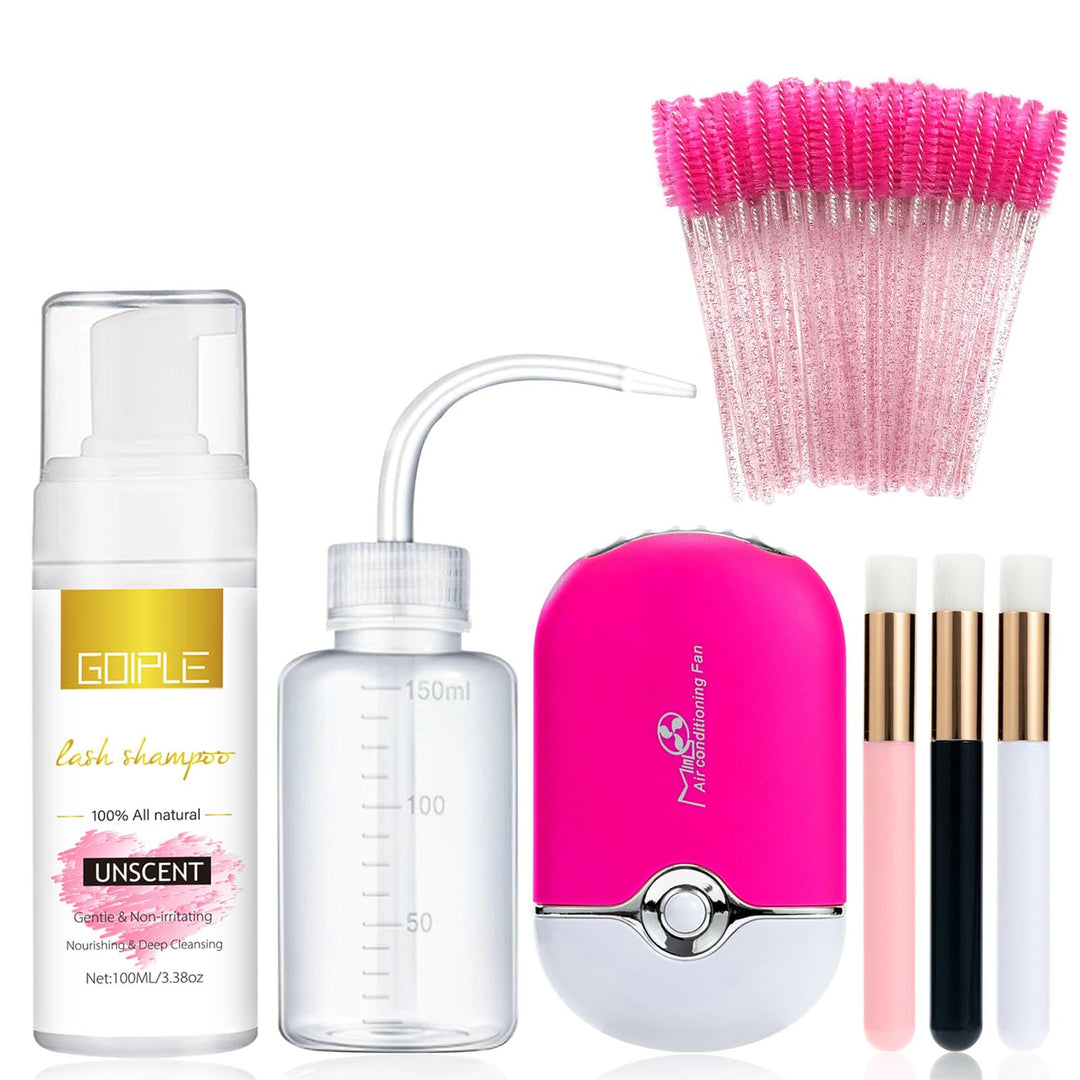 Wimpernverlängerungsreiniger, Wimpern-Mousse-Lash-Shampoo für Wimpernverlängerungen, USB-Mini-Ventil