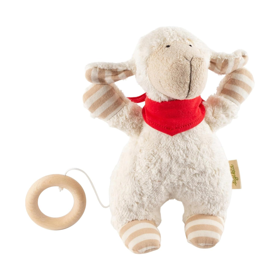 SIGIKID 38887 Spieluhr Schaf Green Mädchen und Jungen Babyspielzeug empfohlen ab Geburt weiss Weiss/