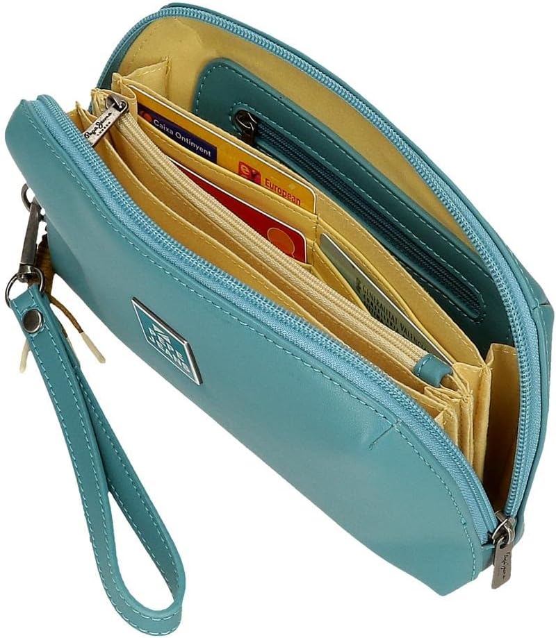 Pepe Jeans Damen Bea Gepäck- Kuriertasche Bolso de Mano Blau, Bolso de Mano Blau