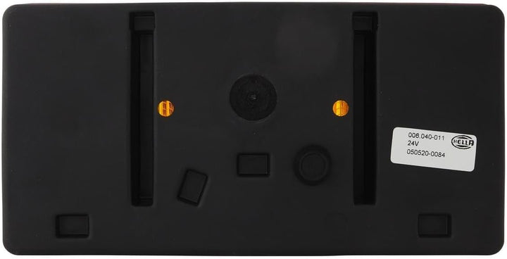 HELLA - Heckleuchte - Glühlampe - 12/24V - Anbau - Lichtscheibenfarbe: rot/gelb - Stecker: Flachstec