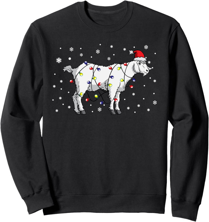 Ziege Weihnachtsmann Goat Santa Christmas Sweatshirt