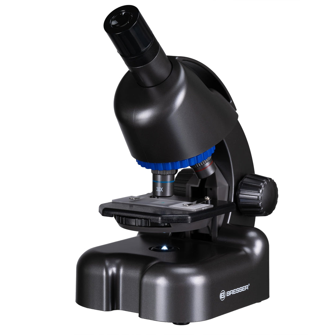 Bresser Junior Mikroskop CM-04 100x-900x, Kinder-Mikroskop ab 6 Jahren, LED-Beleuchtung, Smartphone-