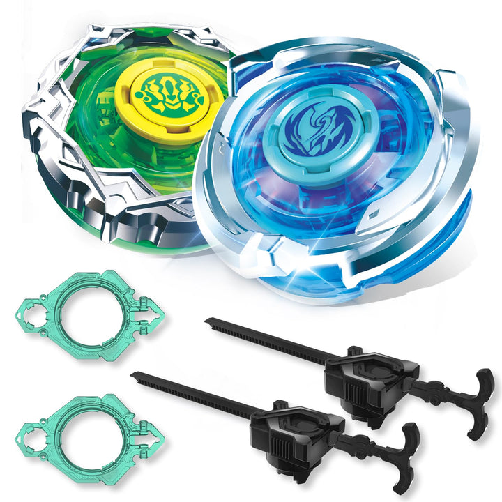 INFINITY NADO S7 Kreisel mit 2 kreiselwerfer, Metallkreisel Typ Verteidigung/Ausdauer Rechts, Spielz