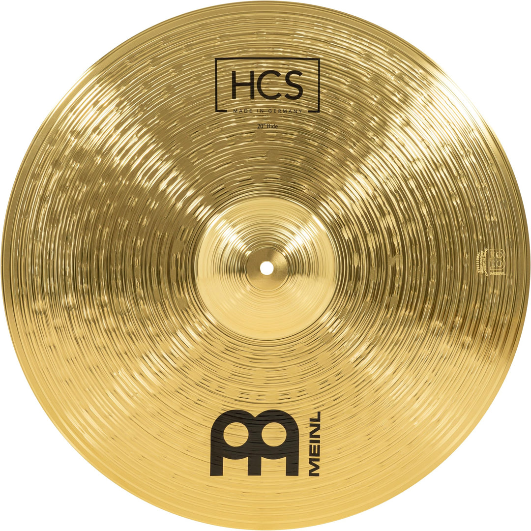 Meinl Cymbals HCS Ride 20 Zoll (Video) Schlagzeug Becken (50,80cm) Messing, Traditionelles Finish (H